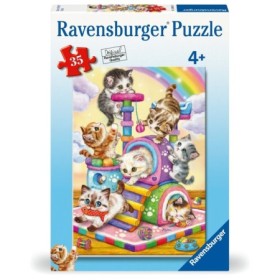 Puzzle pisicute la joaca 35 piese